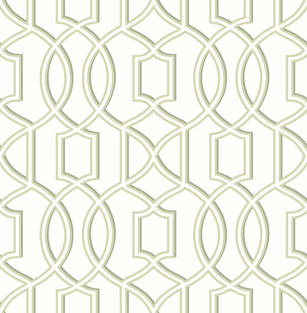 A-Street Prints Symetrie 2625-21813 Green Wallpaper