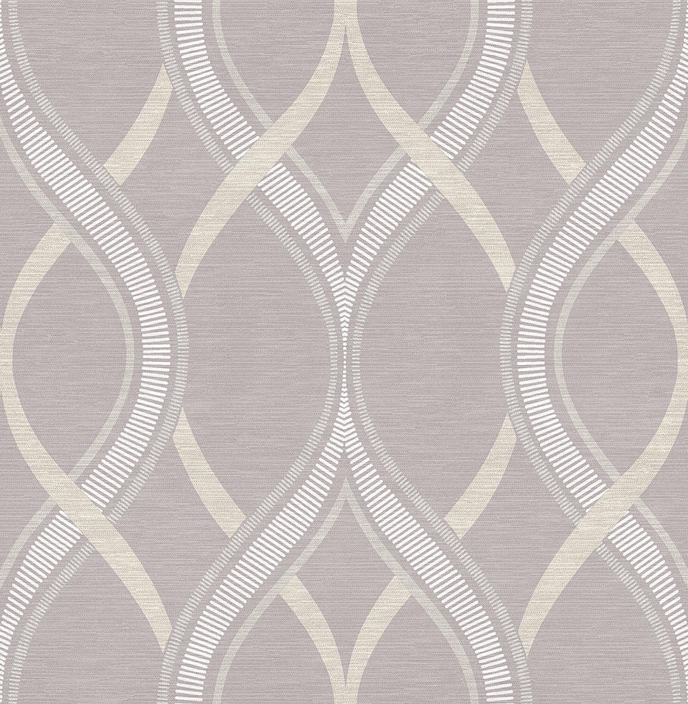 A-Street Prints Symetrie 2625-21852 Lavender Wallpaper