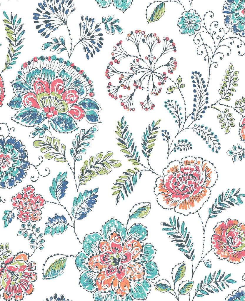 A-Street Prints Solstice 2744-24109 Teal Wallpaper