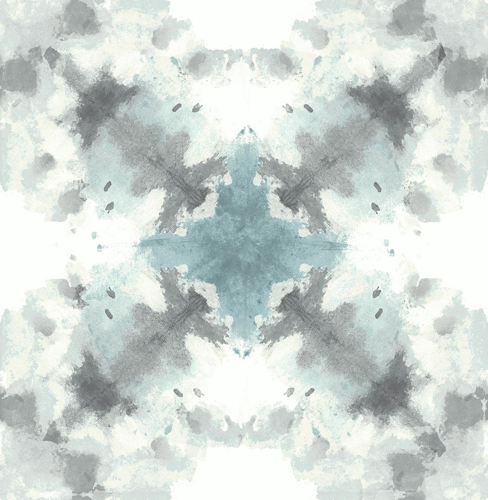 A-Street Prints Mysterious Abstract Teal Wallpaper