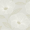 A-Street Prints Mythic Dove Floral Wallpaper