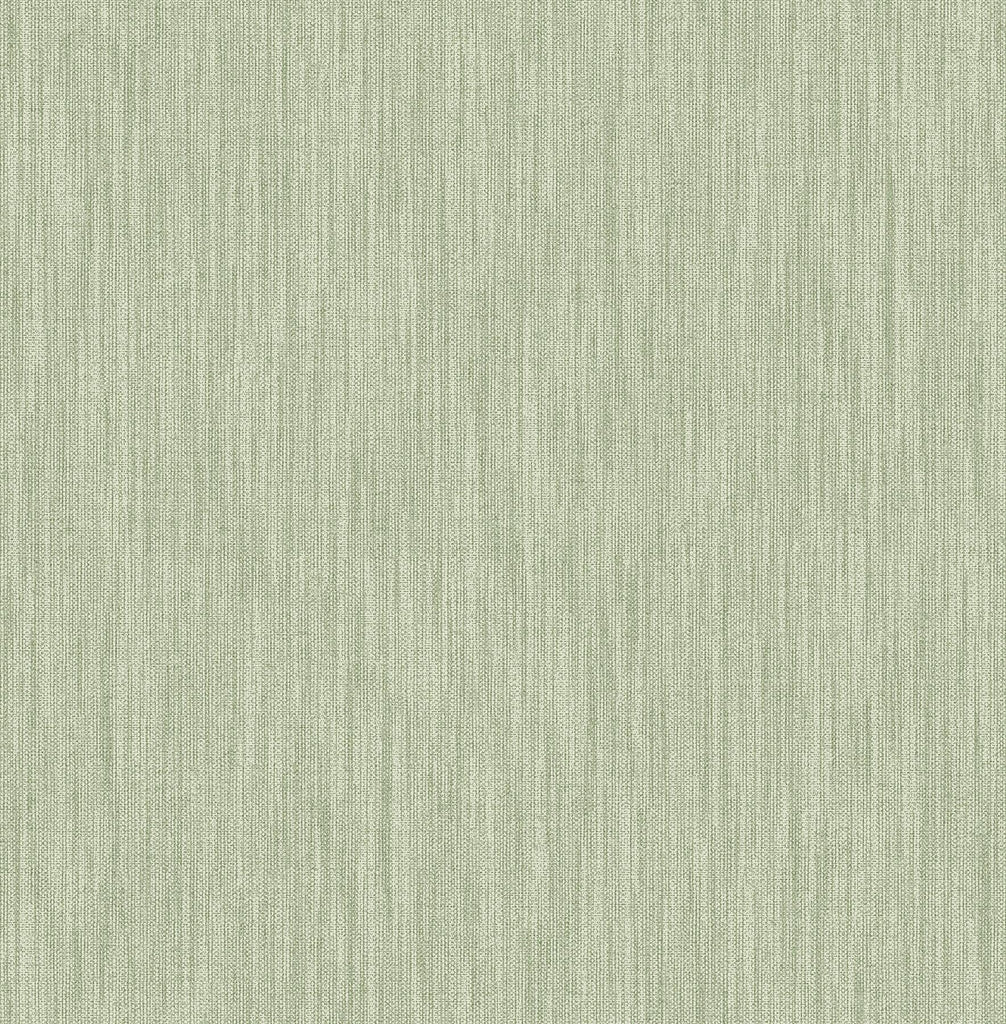 A-Street Prints Chiniile Faux Linen Sage Wallpaper