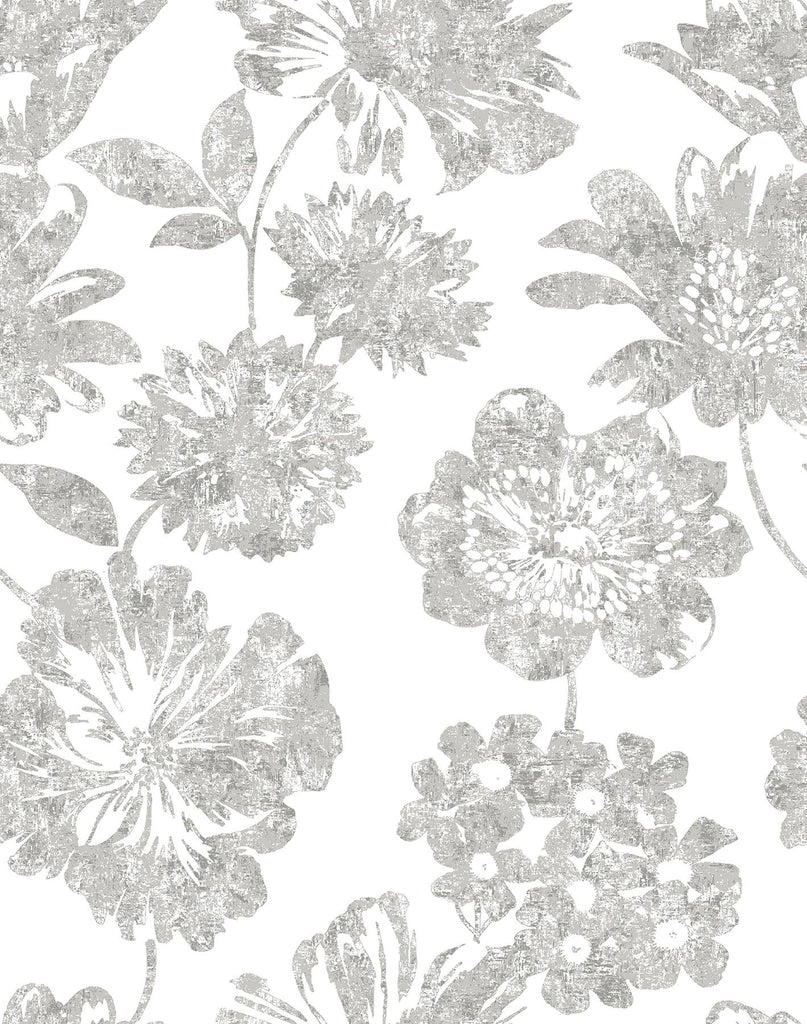 A-Street Prints Folia Floral Taupe Wallpaper