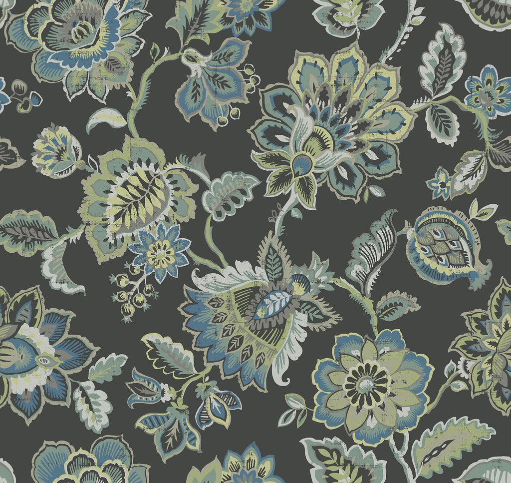 A-Street Prints Corona Jacobean Multicolor Wallpaper