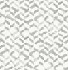 A-Street Prints Theory Chevron Platinum Wallpaper