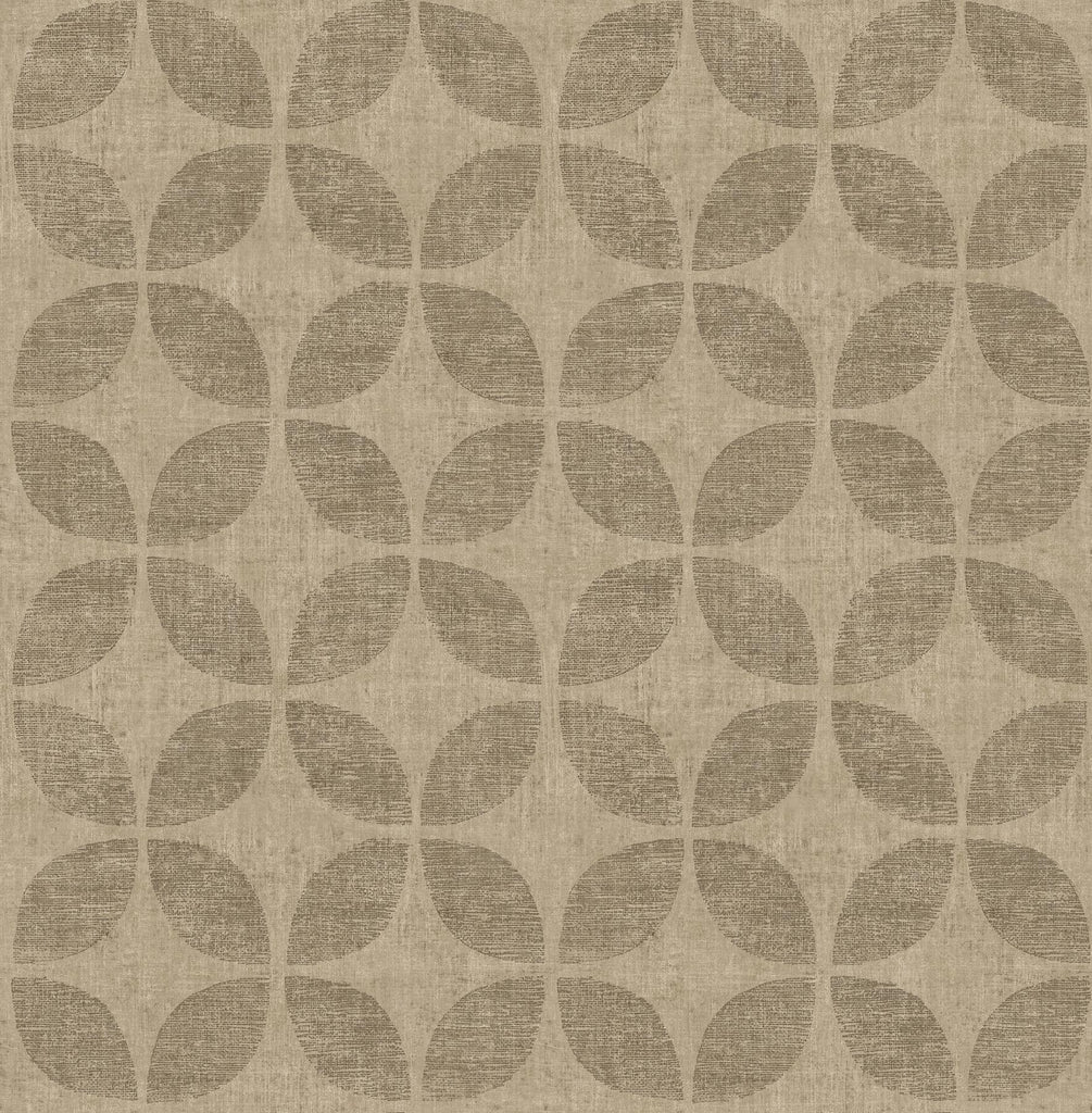 A-Street Prints Theory Fabric Textures Brass Wallpaper