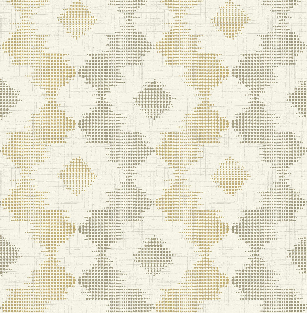 A-Street Prints Theory Flowers Mustard Wallpaper