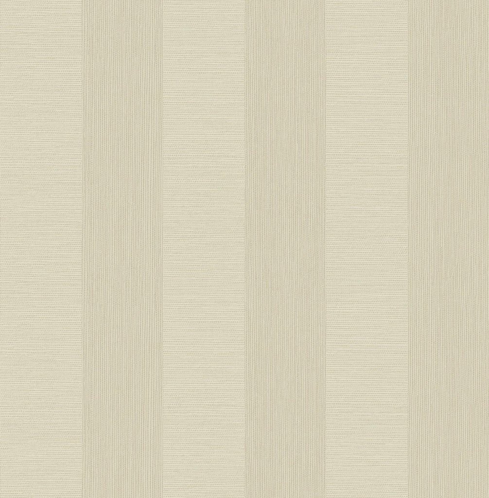 A-Street Prints Intrepid Champagne Faux Grasscloth Stripe Wallpaper