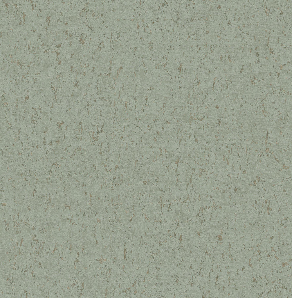 A-Street Prints Guri Green Faux Concrete Wallpaper