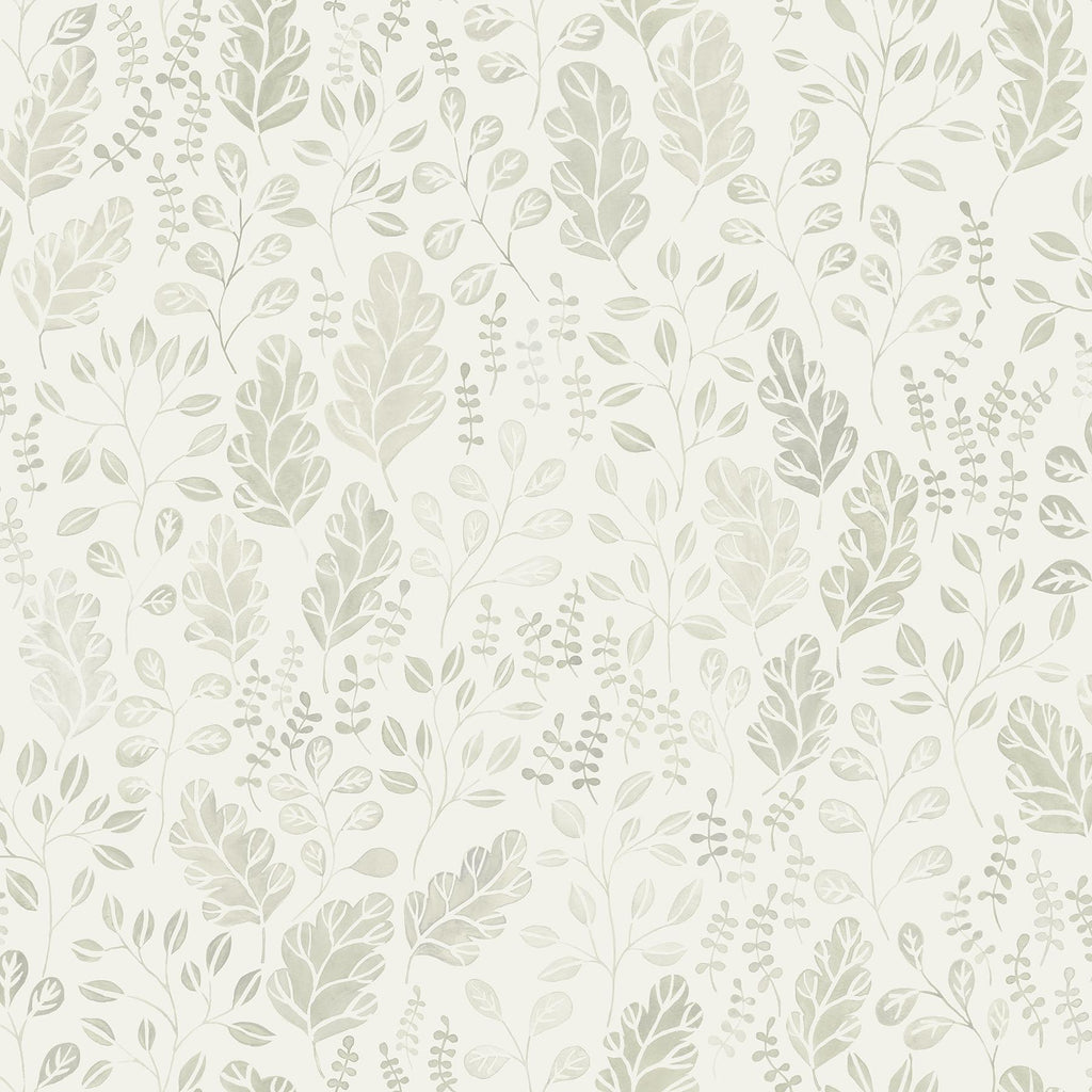 A-Street Prints Spring Leaves Beige Wallpaper