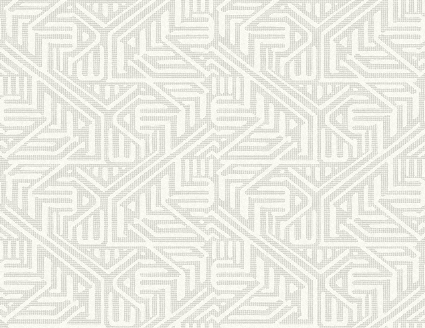 A-Street Prints Nambiti Geometric Light Grey Wallpaper