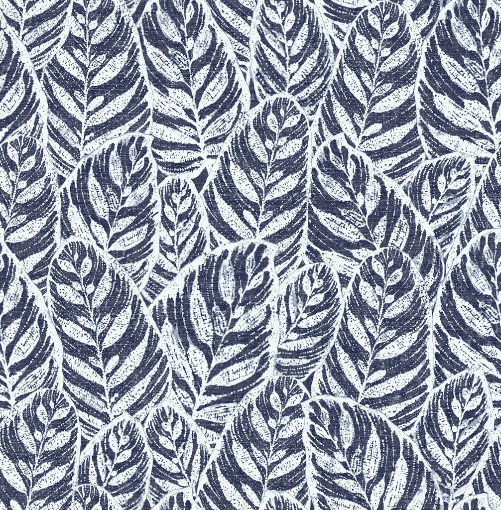 A-Street Prints Del Mar Indigo Botanical Wallpaper