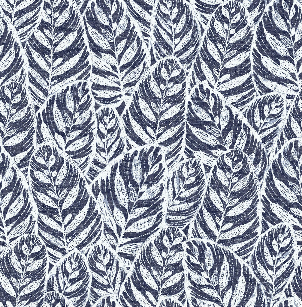 A-Street Prints Del Mar Botanical Indigo Wallpaper