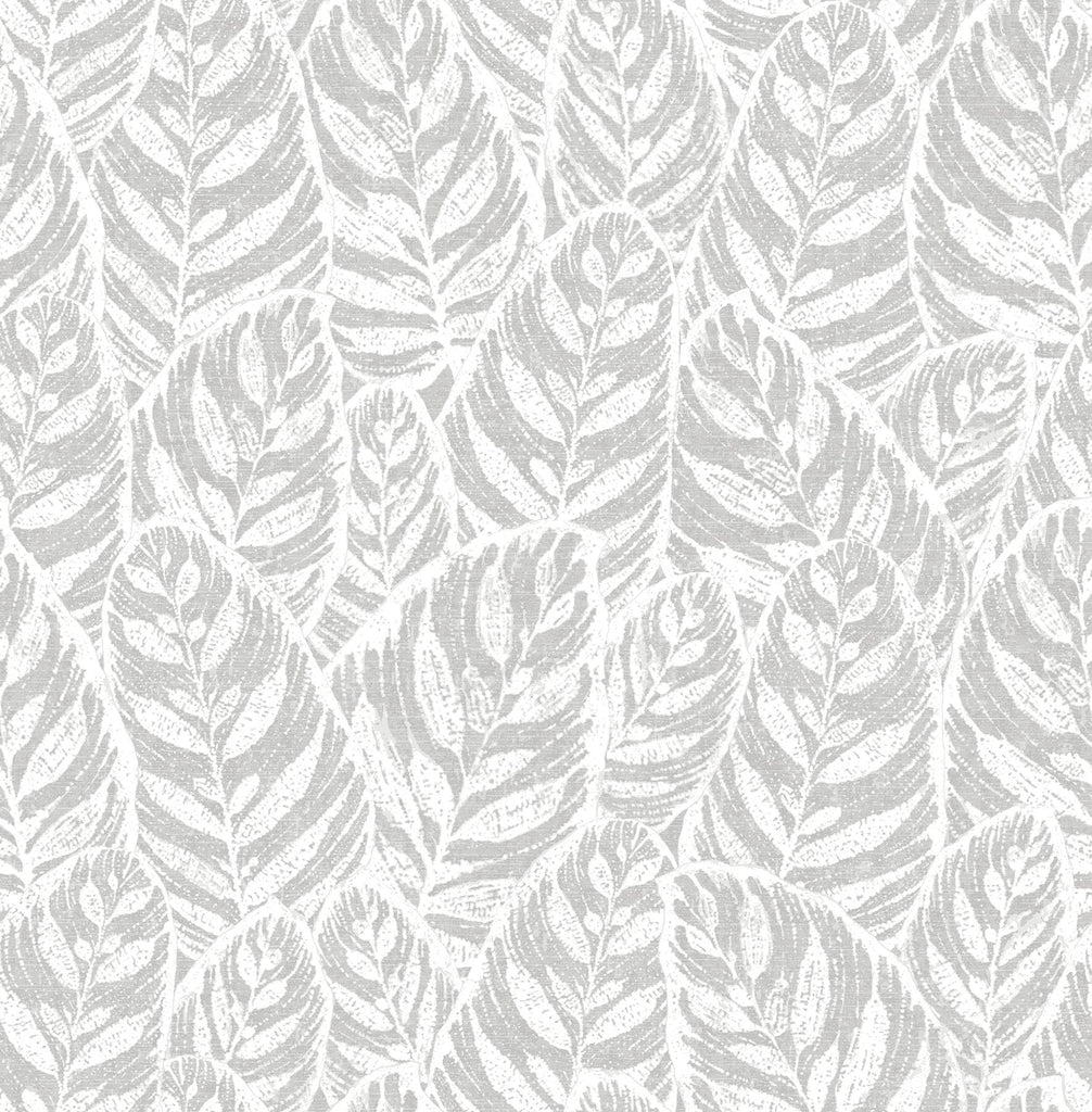 A-Street Prints Del Mar Botanical Grey Wallpaper