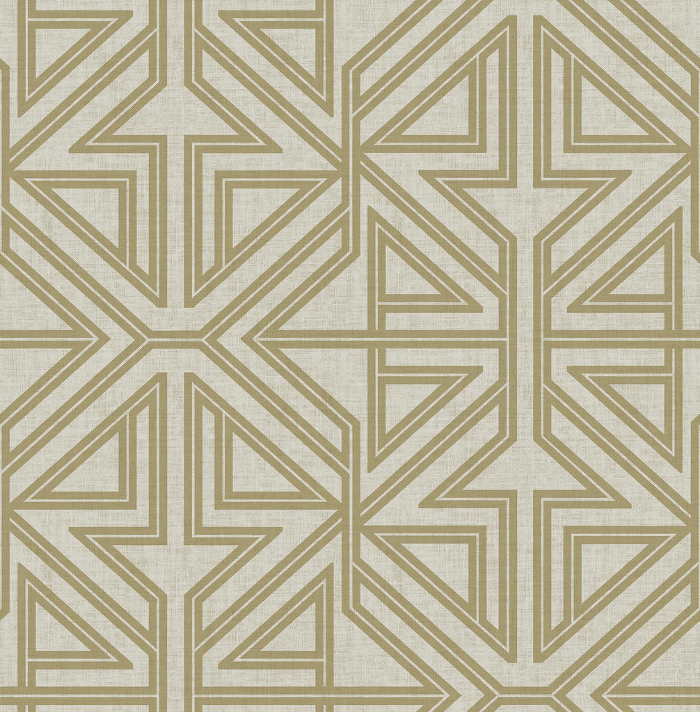 A-Street Prints Kachel Geometric Gold Wallpaper