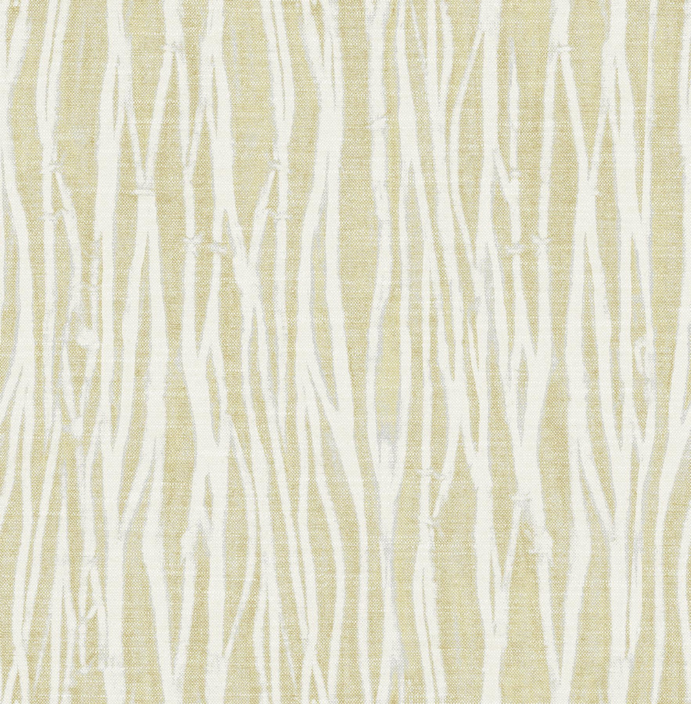 A-Street Prints Nazar Stripe Yellow Wallpaper