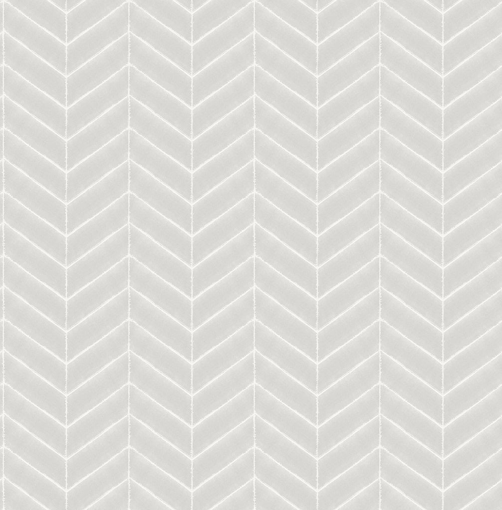 Brewster Home Fashions Bison Herringbone Grey Wallpaper