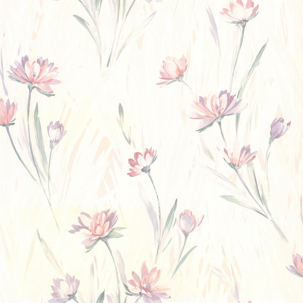 Brewster Home Fashions Gloria Floral Eggshell Wallpaper