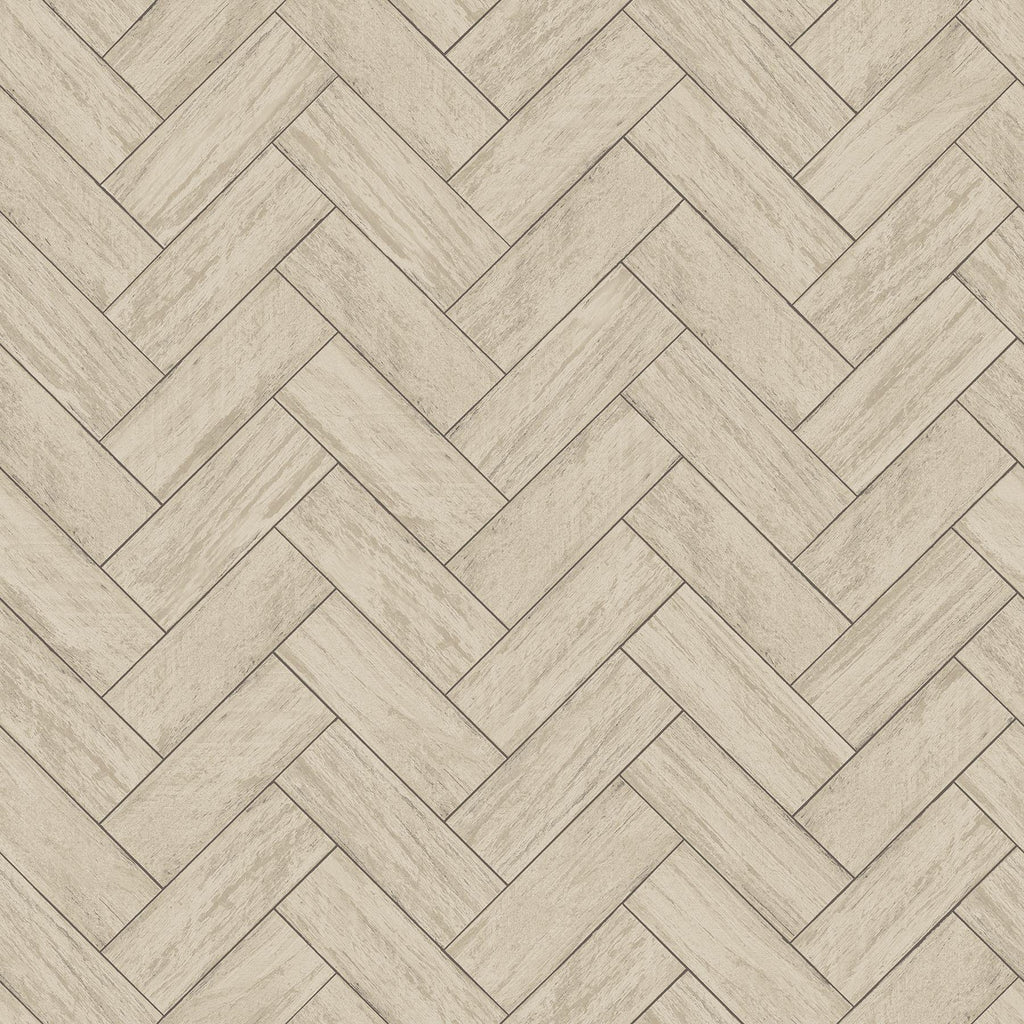 Brewster Home Fashions Kaliko Wood Herringbone Taupe Wallpaper