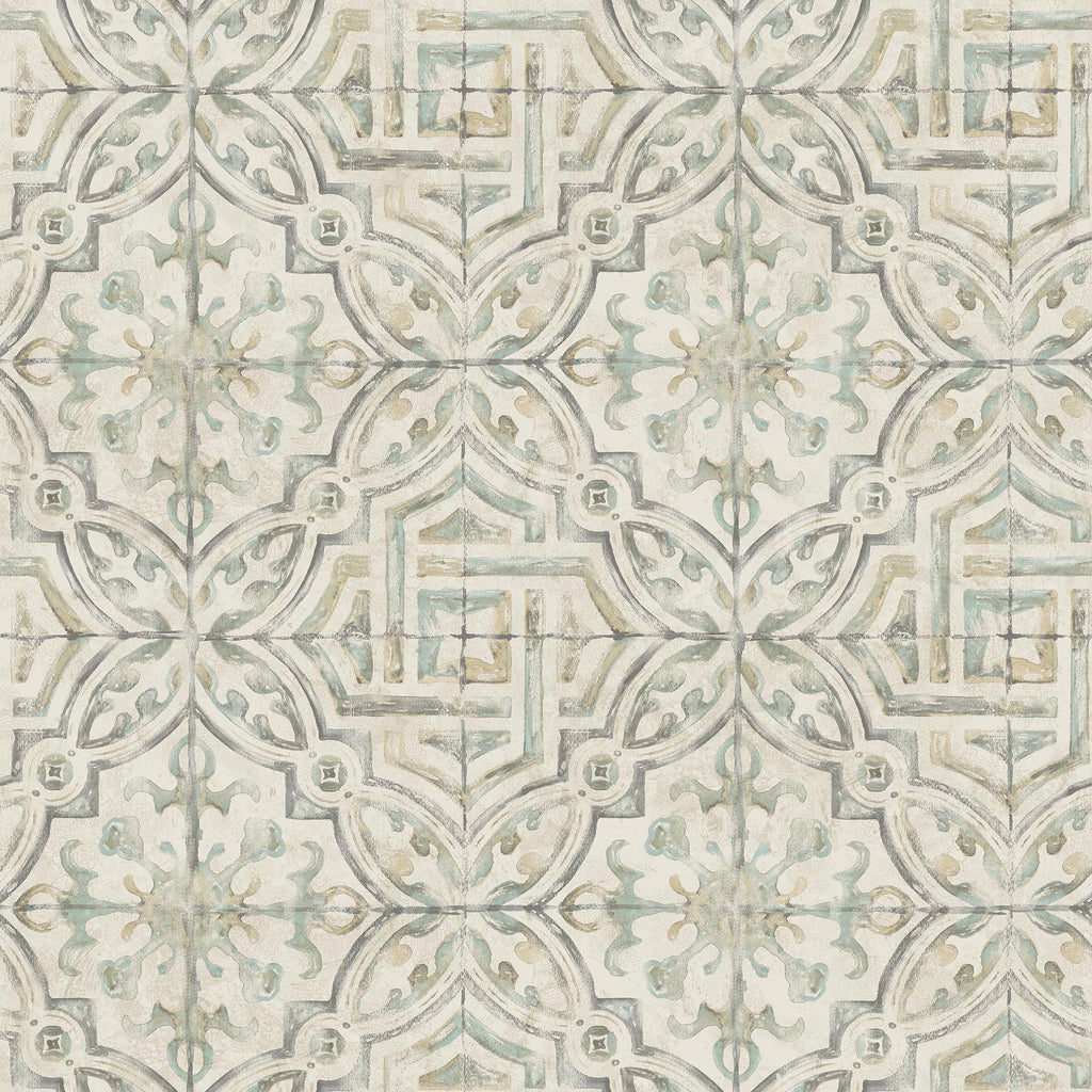 Brewster Home Fashions Sonoma Grey Spanish Tile Wallpaper