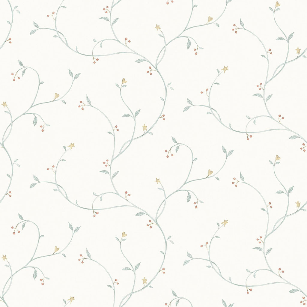 Brewster Home Fashions Kurt Light Green Tin Star Trail Wallpaper