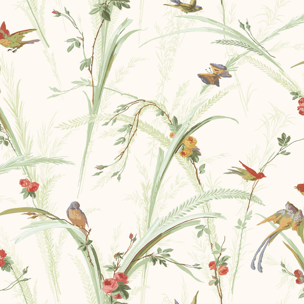 Brewster Home Fashions Doreen Botanical Green Wallpaper