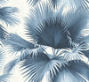 Brewster Home Fashions Endless Summer Blue Palm Wallpaper