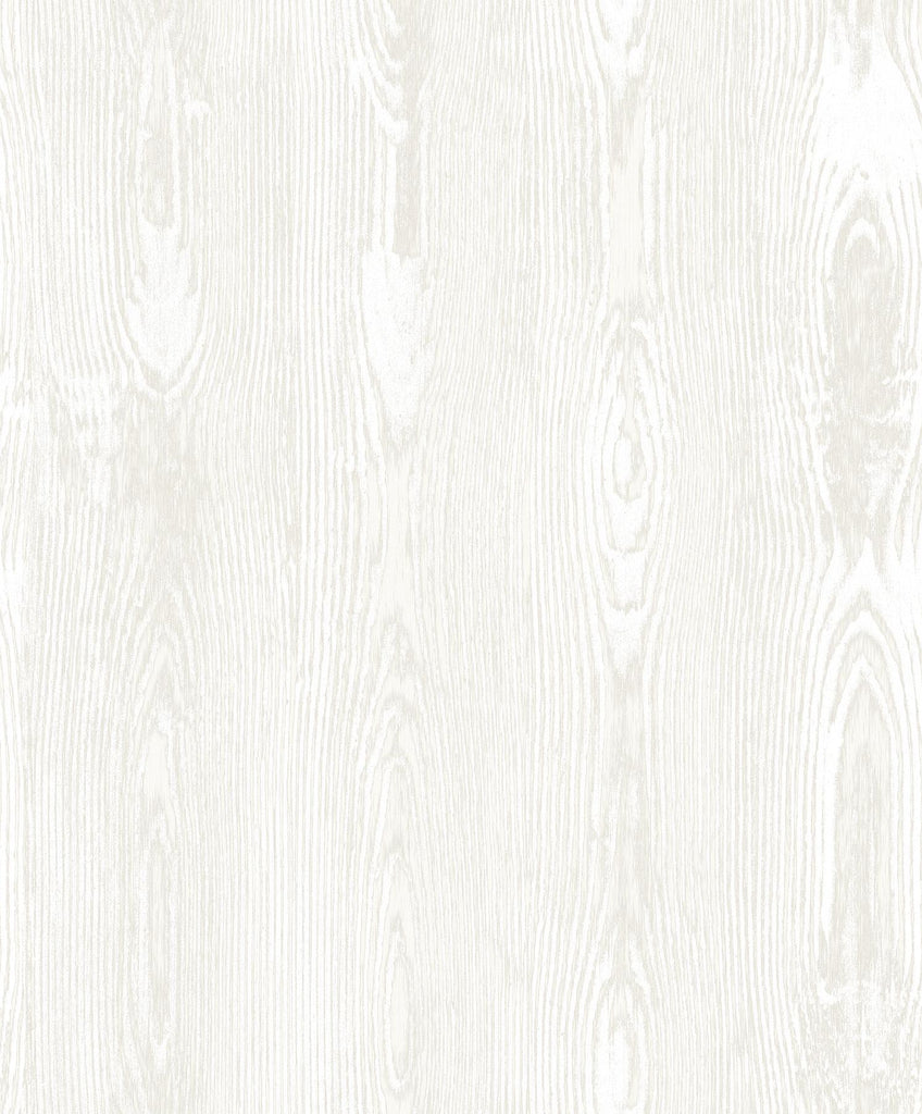 Brewster Home Fashions Brewster Textural Essentials Wood White Wallpaper