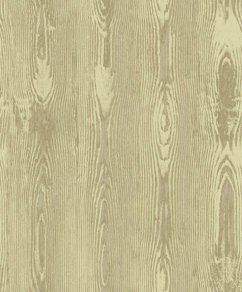 Brewster Home Fashions Brewster Textural Essentials Wood Gold Wallpaper