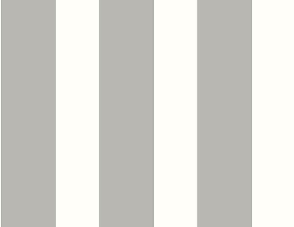 Seabrook Designer Stripe Grey Wallpaper