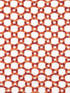 Hinson Island Trellis Red Fabric