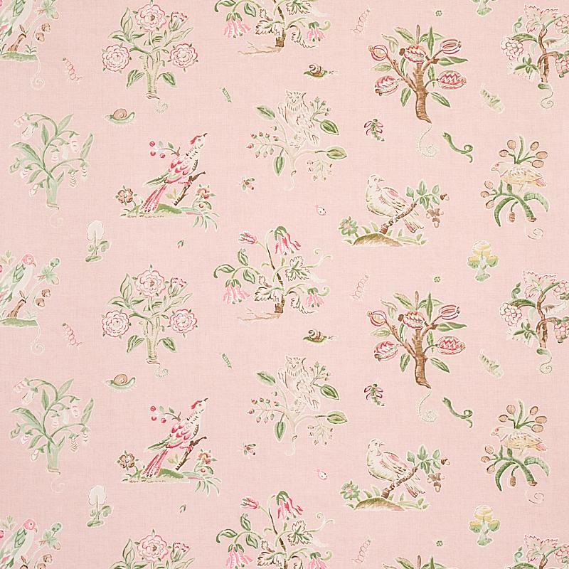 Schumacher Magical Menagerie Blush Fabric