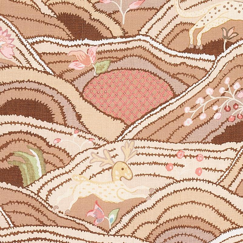 Schumacher Rolling Hills Mocha Fabric