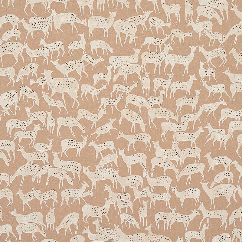 Schumacher Fauna Fawn Wallpaper