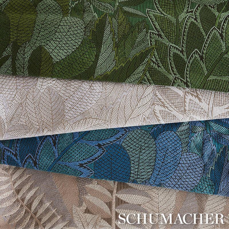 Schumacher Japura Forest Green Fabric