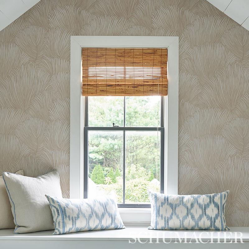 Schumacher Fondale Ivory Wallpaper