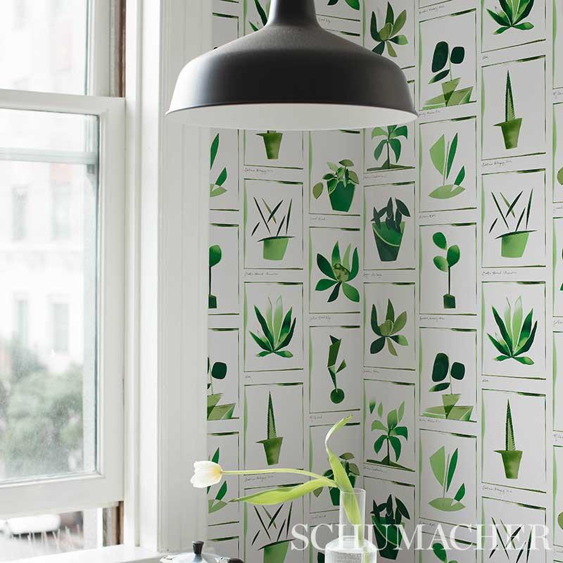 Schumacher Botanicals Greenhouse Wallpaper