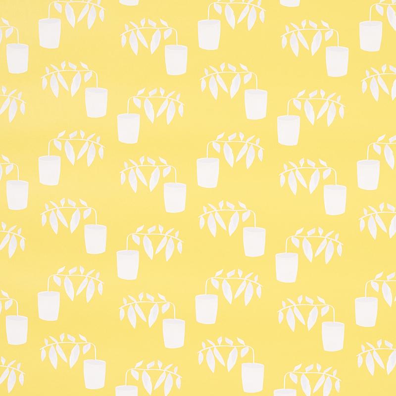 Schumacher Reaching Out Lemonade Wallpaper