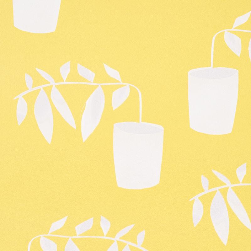 Schumacher Reaching Out Lemonade Wallpaper