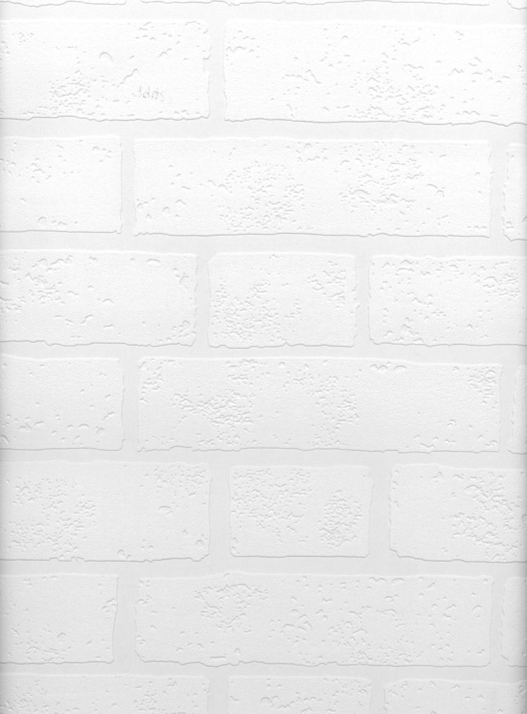 Brewster Home Fashions Bridgers Paintable Brick Wallpaper