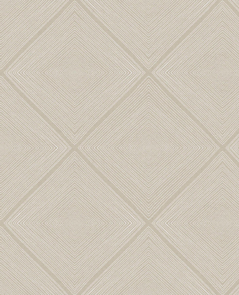 Brewster Home Fashions Aries Geometric Taupe Wallpaper