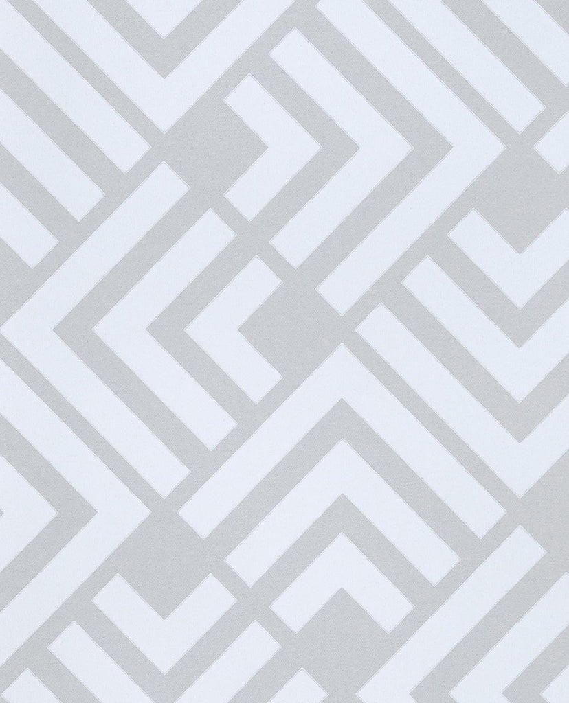 Brewster Home Fashions Zig Geometric Grey Wallpaper