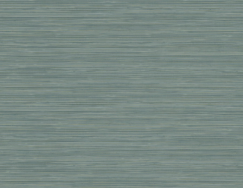 Brewster Home Fashions Bondi Grasscloth Texture Teal Wallpaper