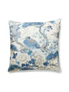 Scalamandre Shenyang Linen Print 22 X 22 - Porcelain Pillow