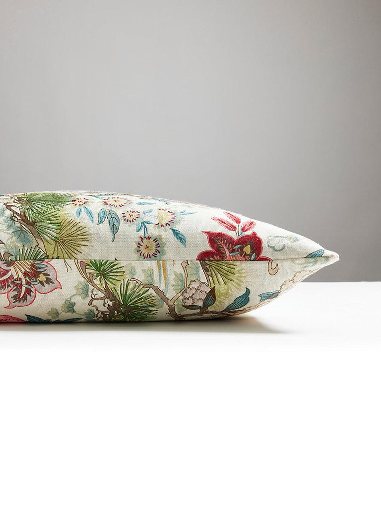 Scalamandre Shenyang Linen Print Bloom Pillow