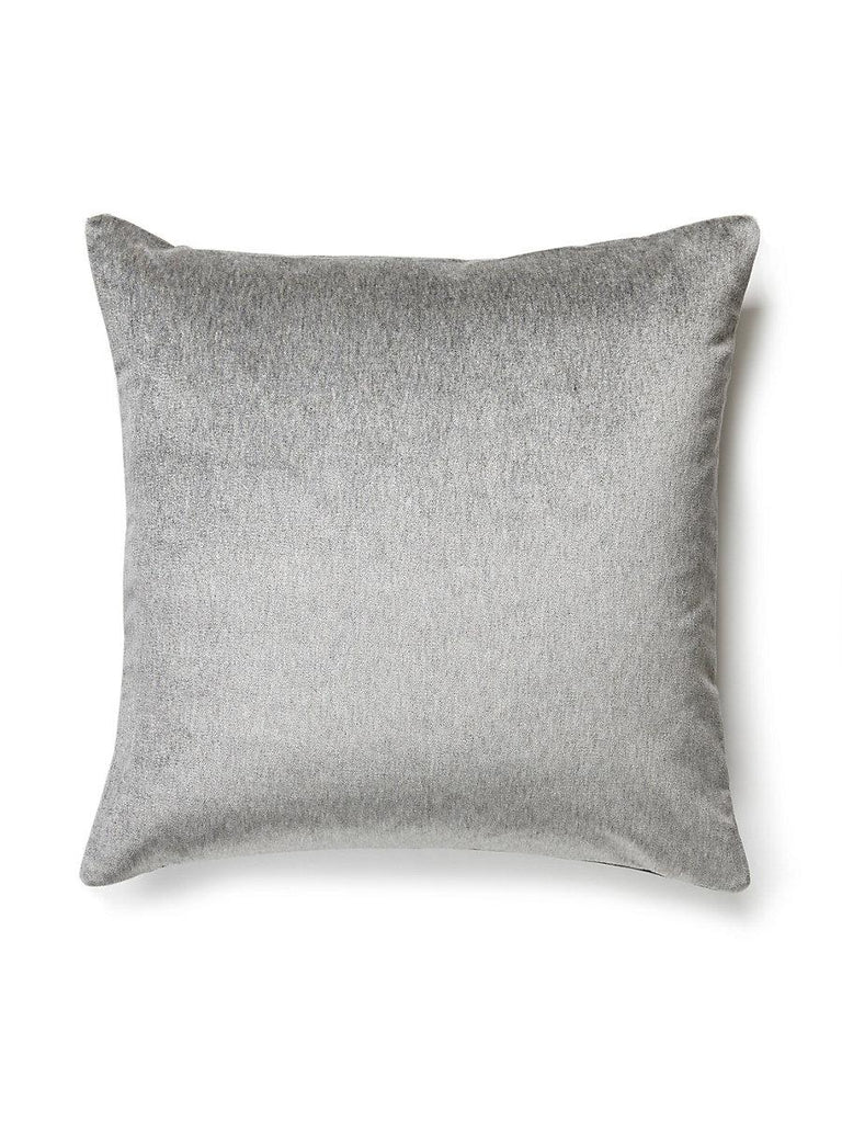 Scalamandre Bay Velvet Outdoor Smoke Pillow