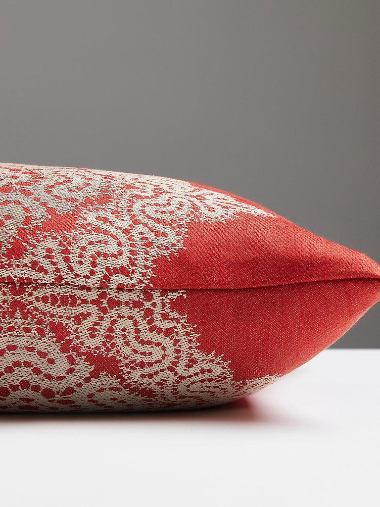 Scalamandre Josephine Lumbar - Carnelian Pillow