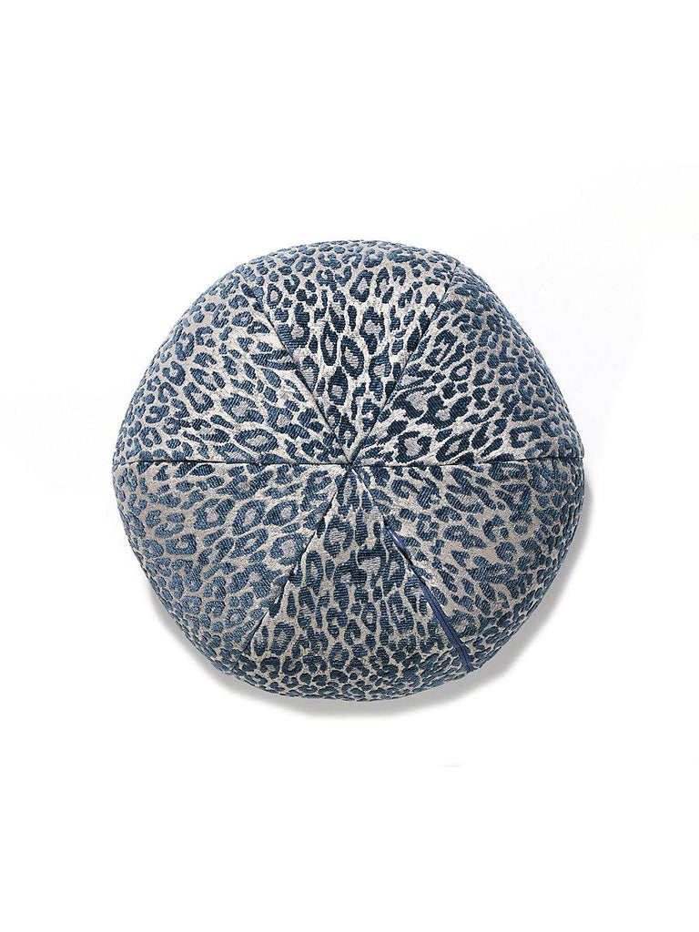 Scalamandre Leopard Sphere - Orion Blue Pillow