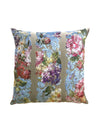 Scalamandre Jardin Colbert 22 X 22 - Blue Satin Pillow