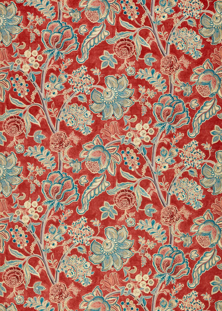 Sanderson Shalimar Ruby/Teal Fabric